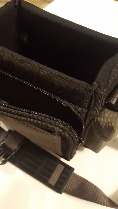 RYKA Padded Camera BAG w/ Strap & Multiple Compartments, Black Travel Fanny Pack gallery
