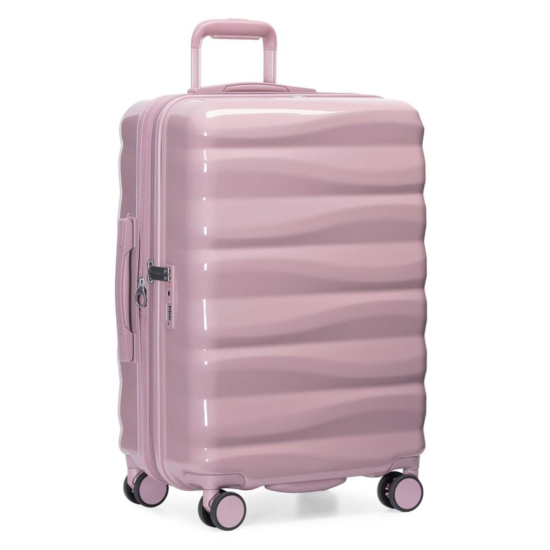 Edinburgh II Hardside Spinner Luggage, TSA Lock, Pink, 25" Medium