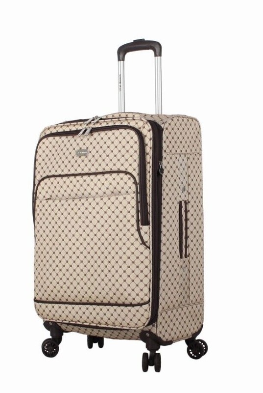 Steve Madden Lightweight 24 Inch Expandable Softside 4-Spinner Wheels Suitcase