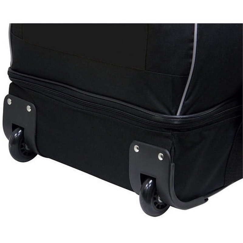 Large 36" Drop-Bottom Rolling Duffel with Telescopic Handle - Black, Best Price gallery
