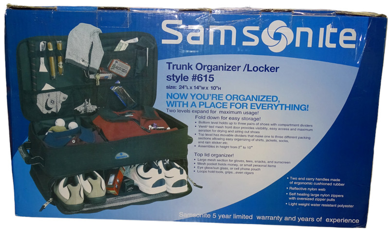 Samsonite Golf Trunk Organizer/Locker Samsonite Travel Bag Style #615