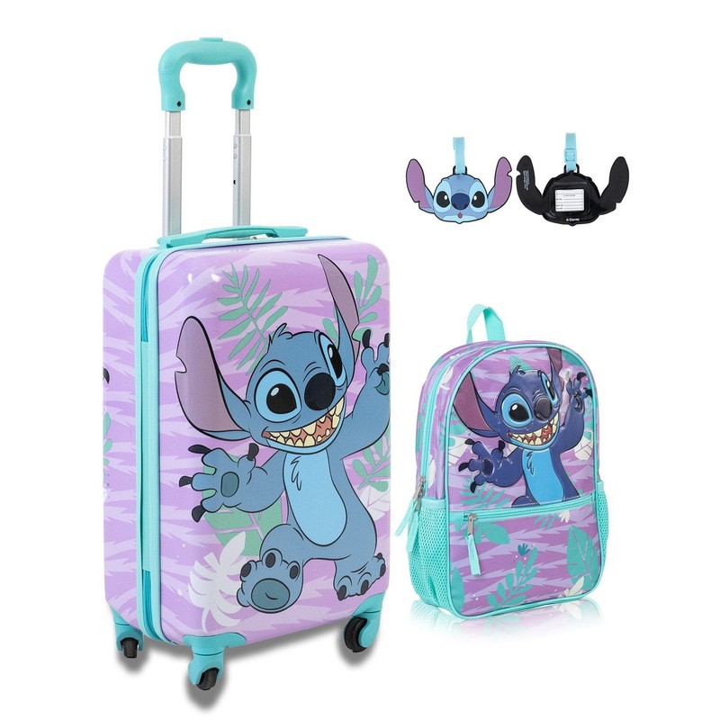 3PC Kids Luggage & Backpack Set with Luggage Tag New