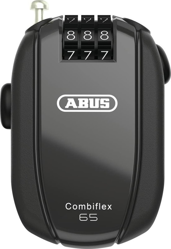 ABUS Combiflex Cable Lock Ski Helmet Pram Luggage 65cm 3mm Number Code