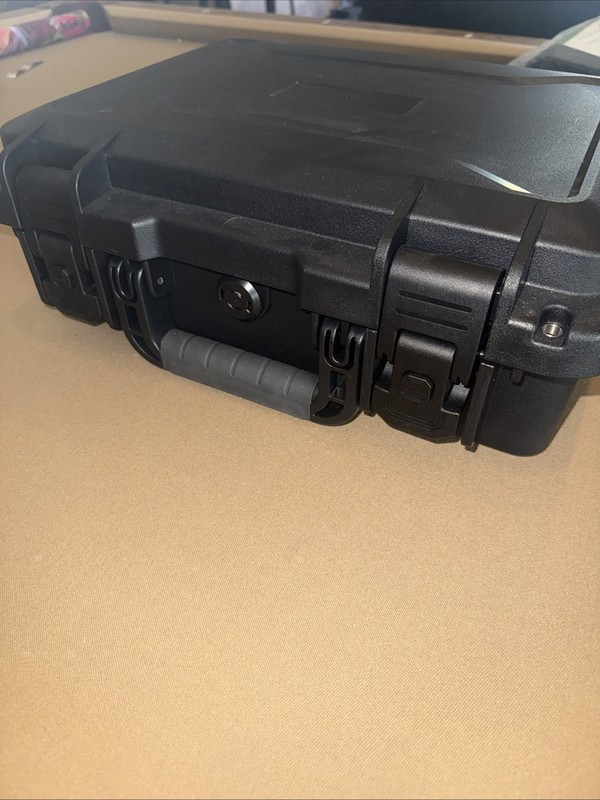 Hard Plastic Protective-Lockable Traveling Brief Case - Shipping (Light Use) gallery