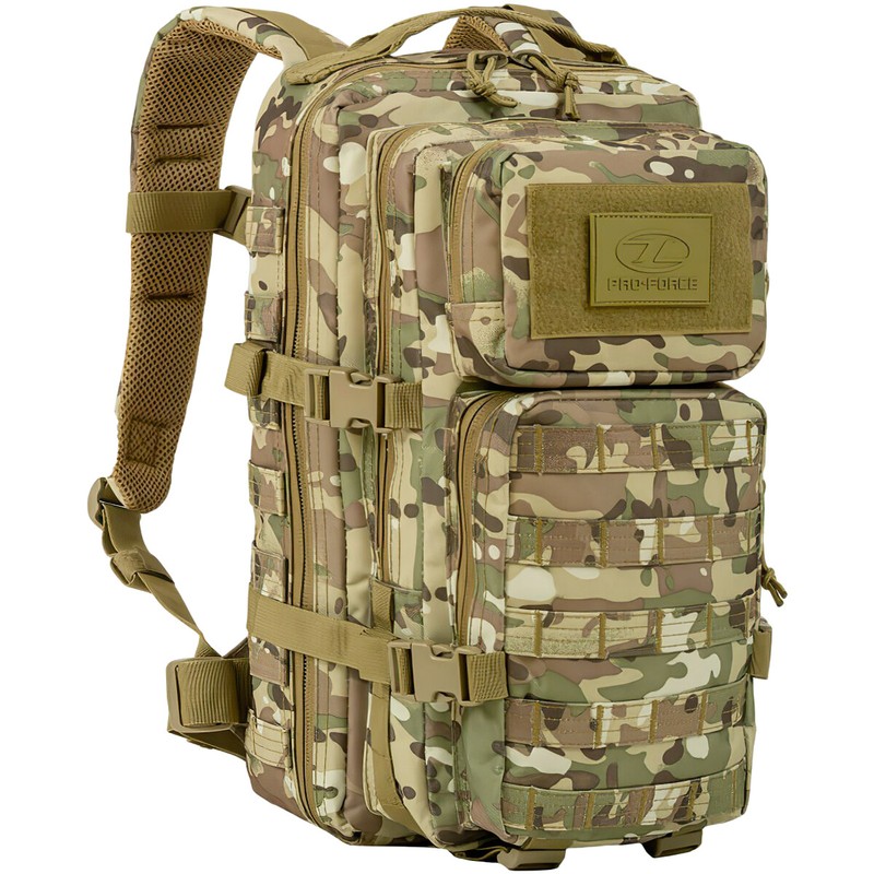 Highlander Recon 28L Pack Army Rucksack Travel Outdoor Hiking Cadet HMTC Camo