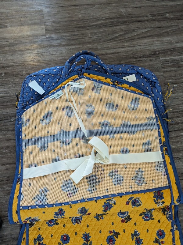 Vera Bradley French Blue Garment Bag Clothes Carrier Retired Floral NWT