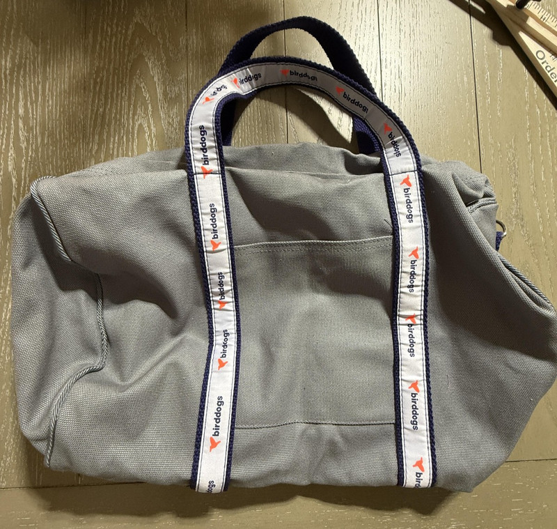 birddogs Duffel Bag Gray Barrel Gym Travel Shoulder Weekender Carry On Branded