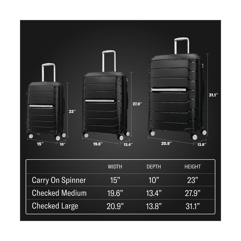 Samsonite Freeform 24-Inch Medium Luggage with Dual 360° Spinner Wheels - C gallery
