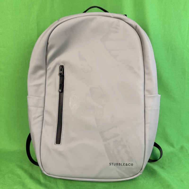 Stubble & Co 20L Everyday Durable Travel Waterproof Backpack – Gray With Stains