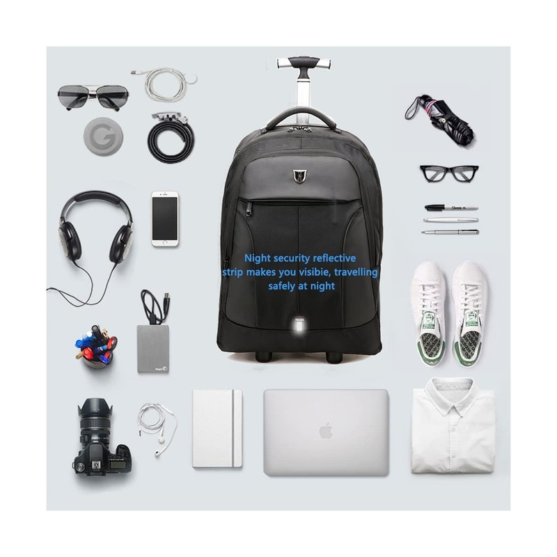 Rolling ,Waterproof Backpack with Wheels for Business, College Student and Tr... gallery