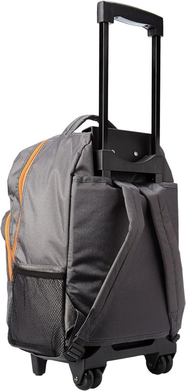 Double Handle 17" Rolling Backpack, Charcoal gallery