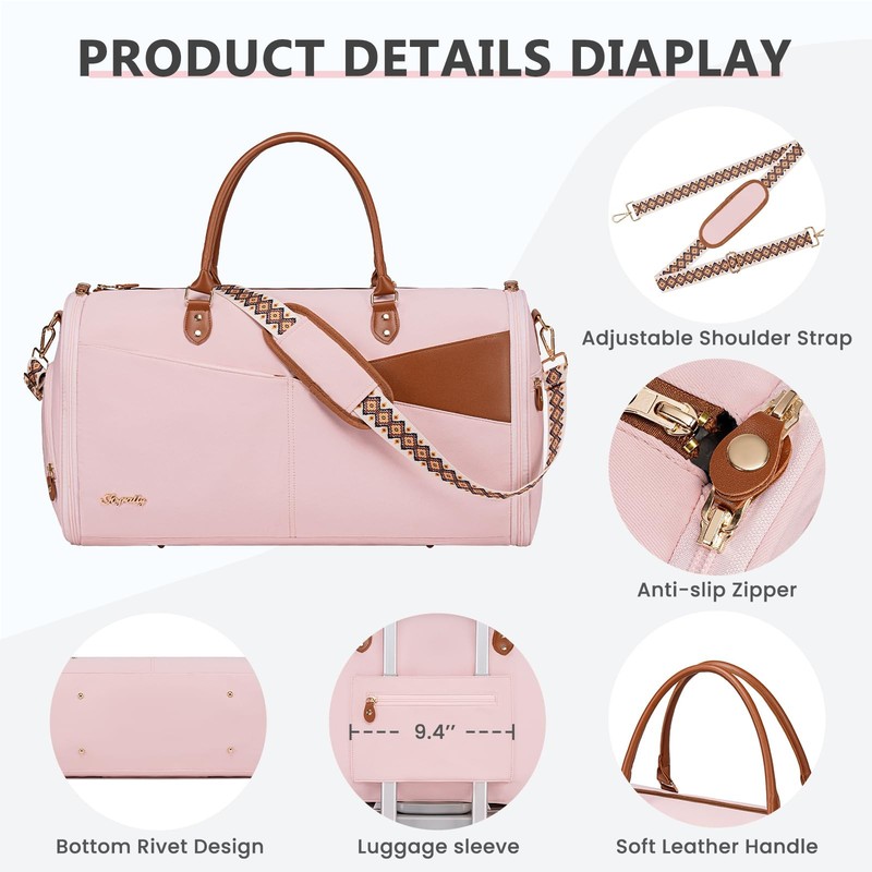 Convertible Garment Duffle Bag for Travel, Carry On Garment Bag for , 2 in 1 ... gallery