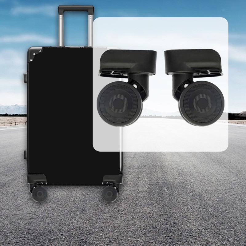 Luggage Wheels Replacement Easy to Install for Trolleys Swivel Caster Wheels