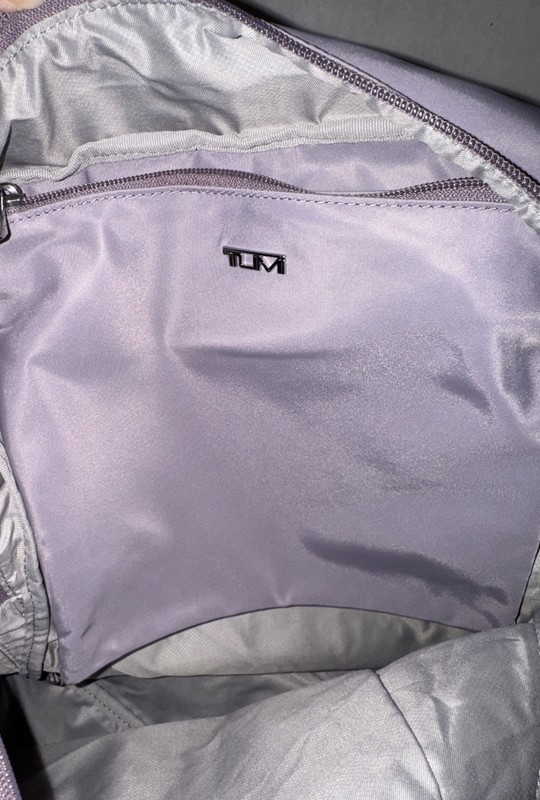 Tumi Just In Case Backpack Lavender Lightweight Packable Zip Pouch Bag Travel gallery