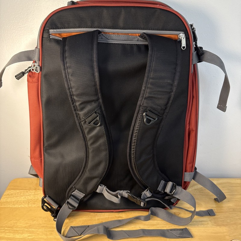 eBags Mother Lode Convertible Backpack Travel Luggage Expandable Red Black gallery