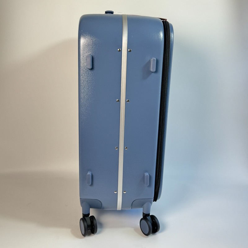 Mixi Design Aluminum Frame Suitcase Checked Luggage 24" - Sapphire Blue gallery