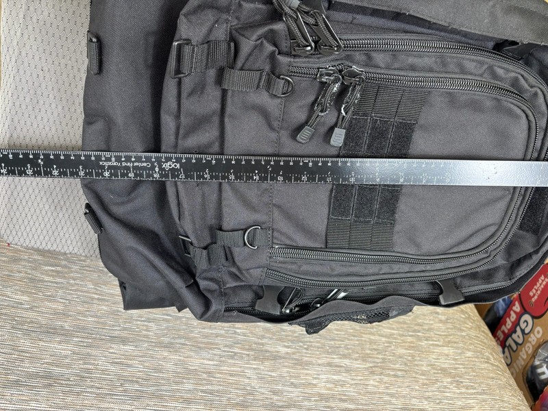 Code Alpha Black 20" Tactical Backpack Bag Men Waist Belt Water Bottle Pocket gallery