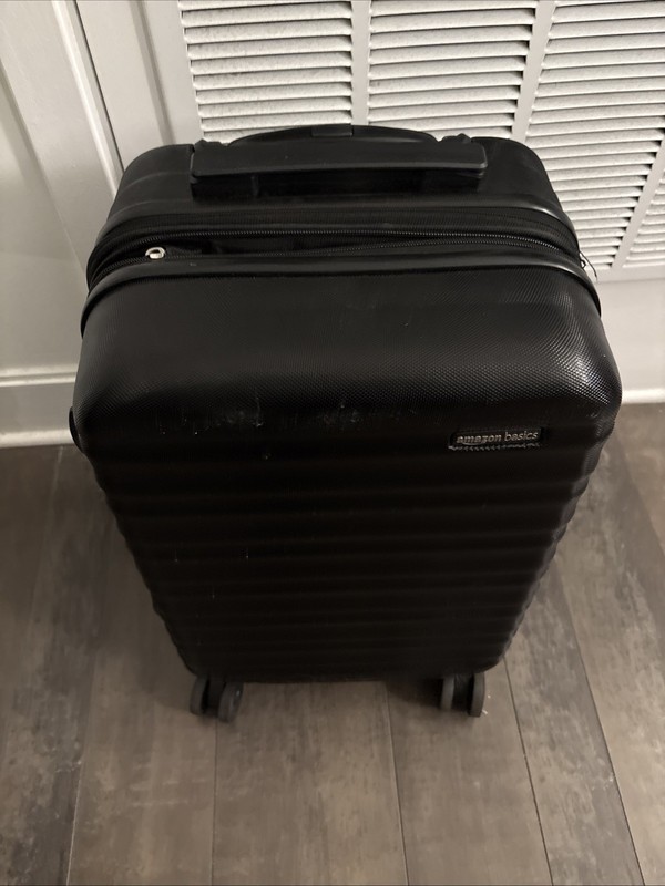 Amazon Basics Hard Shell Spinner Suitcase Black 20 Inch Carry on gallery