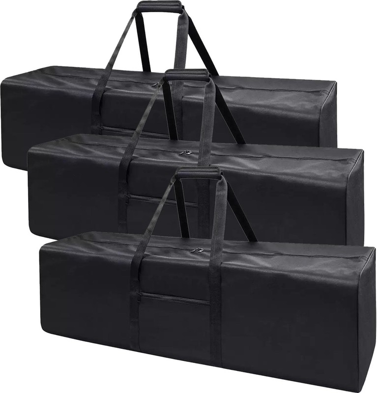 3 PCS Black 110L Large Duffel Bag Extra Sports Travel Luggage Water Resistant