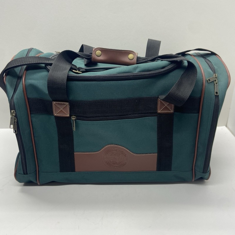 Union Pack Collection New York Duffle Bag hunter green canvas 21x12x13