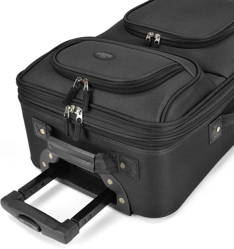 Durable 20-Inch Water-Resistant Rolling Softside Suitcase for Effortless Travel gallery