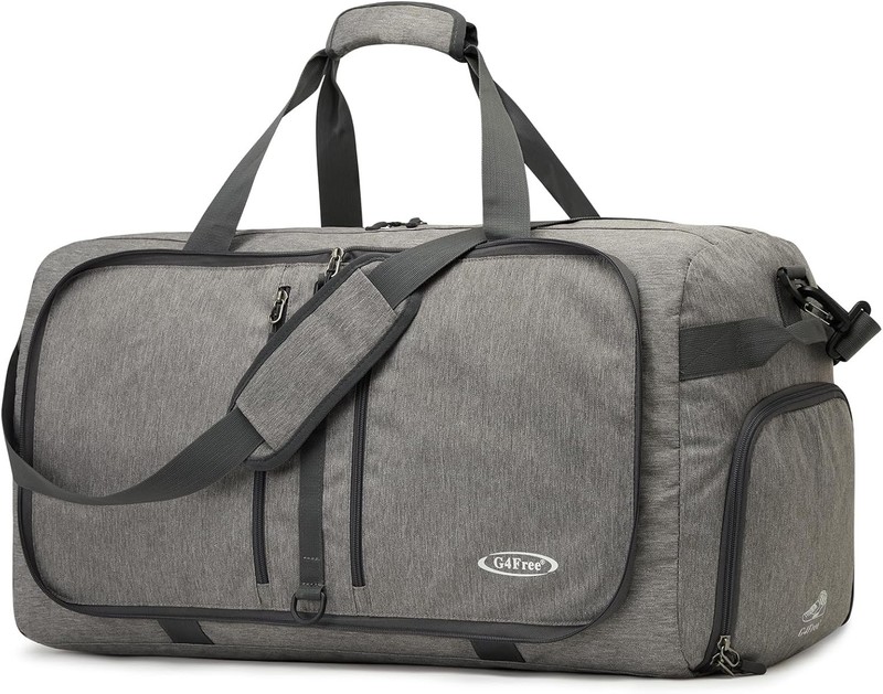 40L/65L Foldable Duffel Bag Water-Repellent Travel Backpack Lightweight Carry gallery