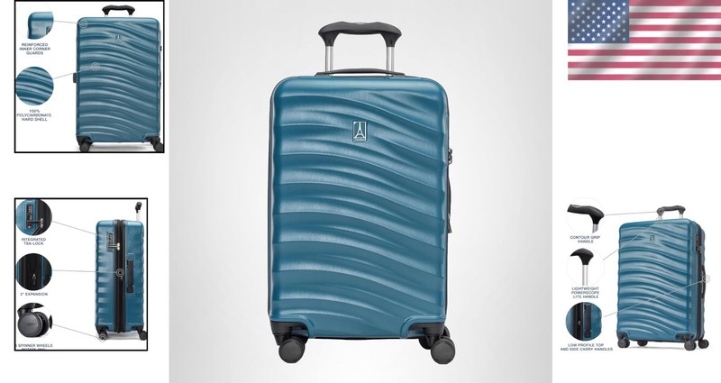 Durable 25-Inch Teal Hard Shell Checked Luggage with Scratch Resistant Finish gallery