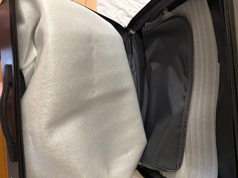 New Skyline 24" Hard side Checked Luggage Gray Spinner Lightweight gallery