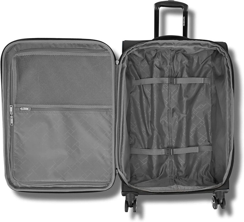 Samsonite 3 Piece Expandable Softside Luggage Set Spinner Carry On 20" 25" 28" gallery