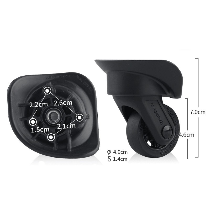 Multiple luggage wheels suitable for Samsonite American Tourister luggage