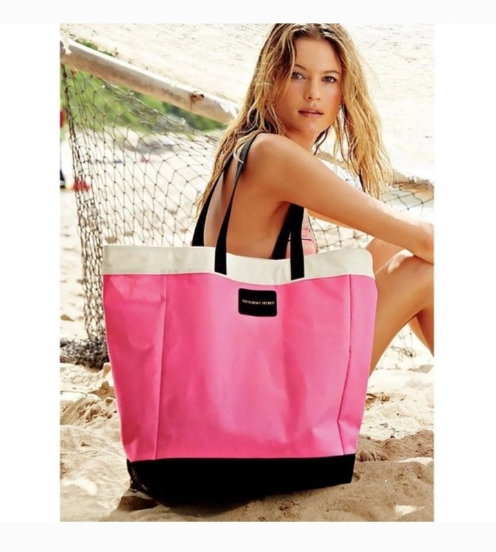VICTORIA’S SECRET OVERSIZE BEACH TOTE WEEKENDER BAG NWT