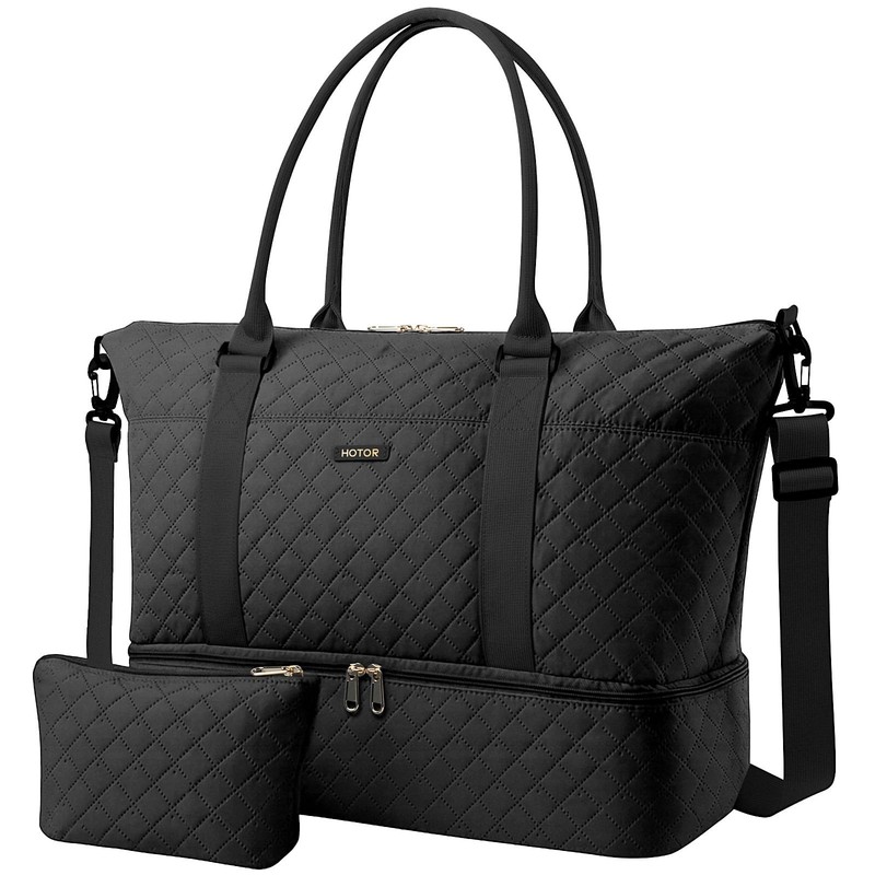 Travel Duffel Bag – Weekender Bags for Women, Gym Tote Bags with Shoe Compart…