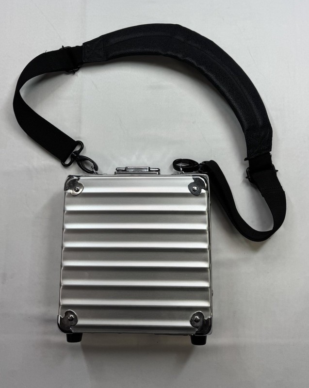 Vintage Rimowa Piccolo Mini Aluminum Shoulder Bag Y2K Hard Shell Adjstable Strap
