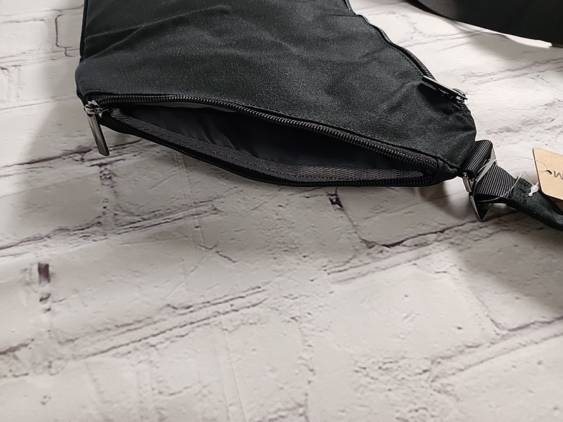NEW - Unisex Broadream Canvas Personal Flex CrossBody Bag Travel Bag Black gallery