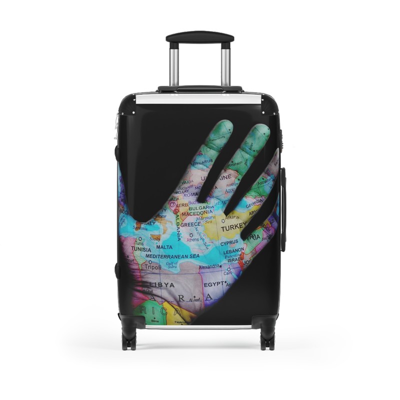 Personalized World Map Suitcase