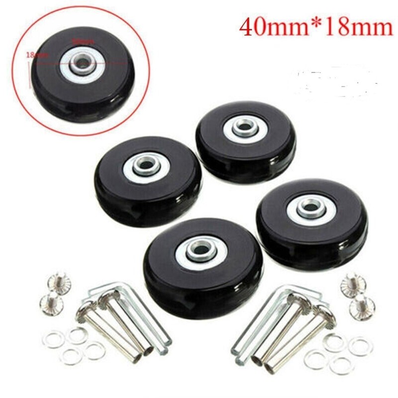 Luggage Wheel Caster Repair Parts Axle Repair Kit Silent Replacement Wheel