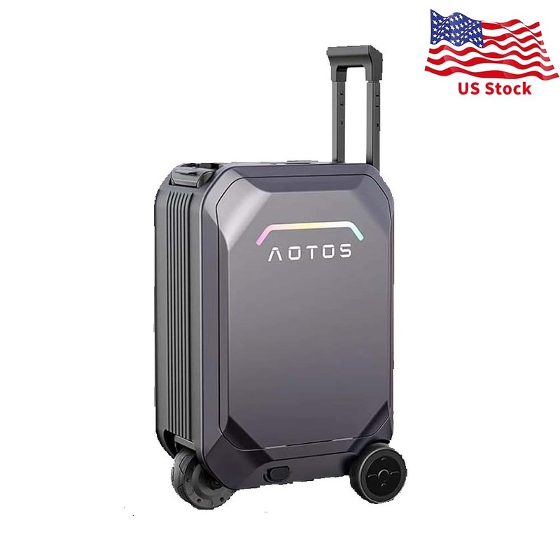 20″ Gray L2 Electric Smart Rideable Suitcase 31L Luggage Scooter Travel Buddy