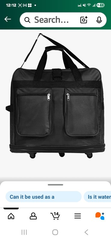 Expandable 3 Bags In One Black Color New With Tags 6 Wheels Spinner Tsa Lock... gallery