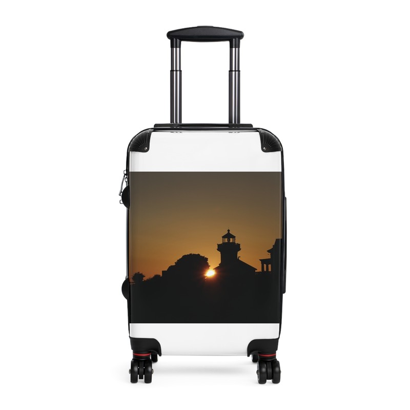 Sunset Silhouette Design Suitcase – Ideal Travel Accessory