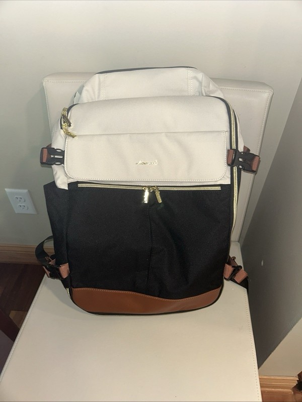 Lovevook Carry On Travel Backpack, Luggage, Hiking, New, No Tags, white, black,
