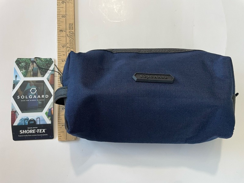Solgaard Shore Tex Small Dopp Kit Atlantic Blue Travel Toiletry Bag NWT