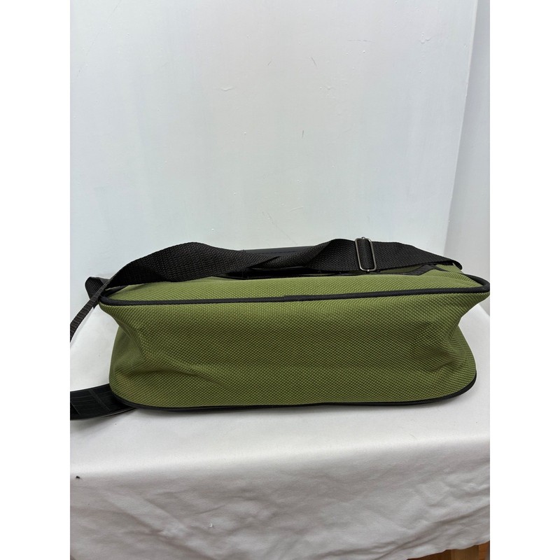 US Traveler Rio Carry On Travel Bag Green Black Zipper Adj Strap Piggyback strap gallery