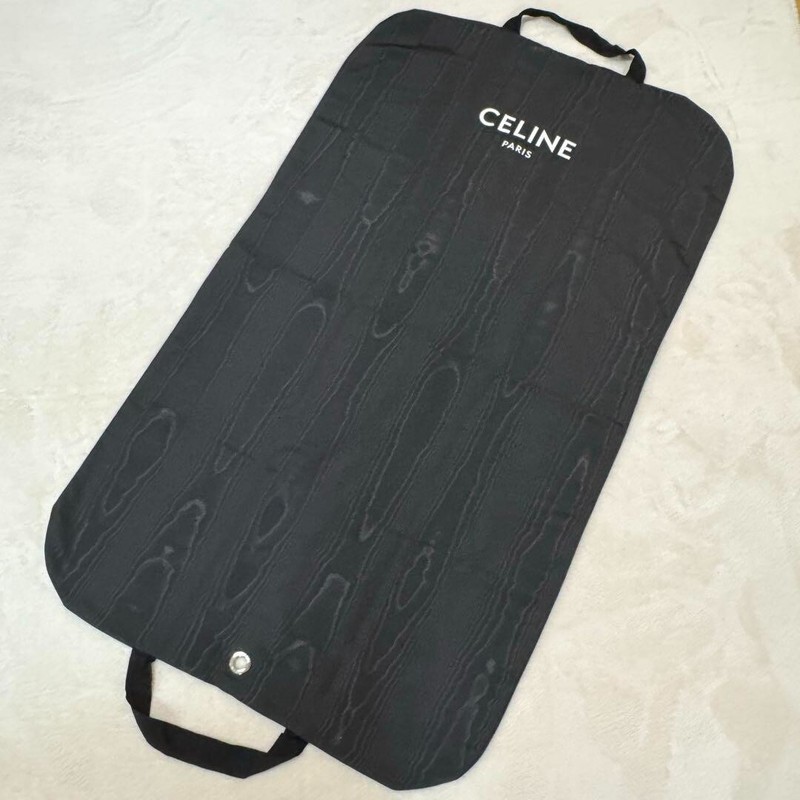 Authentic Celine Paris foldable garment bag grosgrain Black Size 45 x 26 in