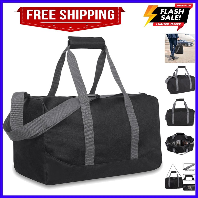 30 Liter, 17 Inch Canvas Duffle Bags for Men and Women – Travel Weekender Ove…