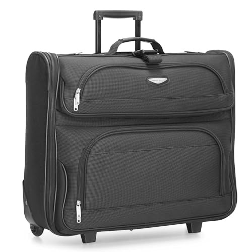 Travel Select Amsterdam Business Rolling Garment Bag, Softside Expandable Gray