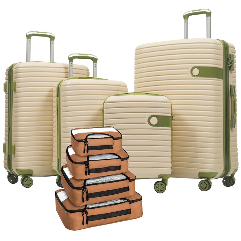 4Pcs Luggage Set ABS Hard Shell Expandable TSA Lock Spinner Wheels 16/20/24/28