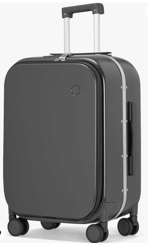 Mixi Luggage 24” Lightweight Hardshell Spinner Wheels Checked Luggage Gray New