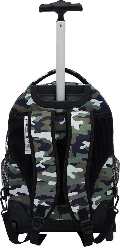18" Rolling Backpack with Shoulder Straps, Camo gallery