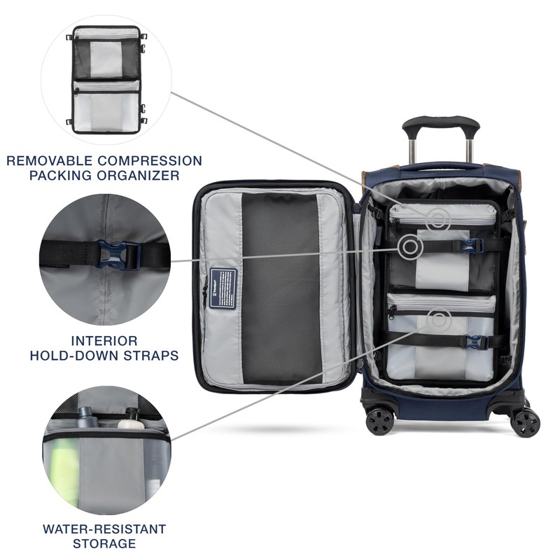 Travelpro Crew Classic Lightweight Softside Expandable Carry on Luggage, 8 Wh... gallery