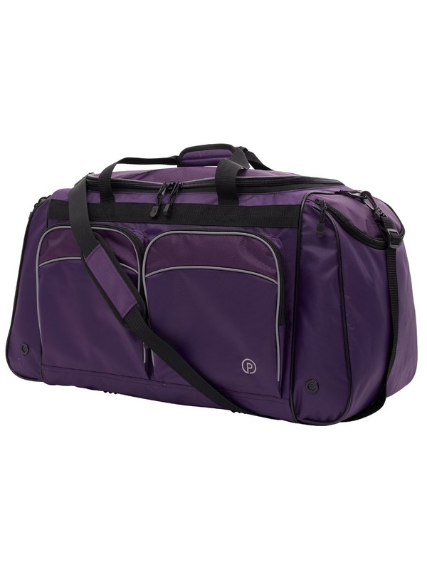 28" Large Polyester Sport Travel Duffel Bag, Purple gallery